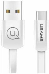 Акция на Usams Usb Cable to microUSB 1.2m White (US-SJ201) от Stylus