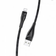 Акция на Usams Usb Cable to Lightning Braided Data and Charging 1m Black (US-SJ391) от Stylus