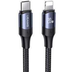 Акция на Usams Cable USB-C to USB-C Pd 100W 1.2m Black (US-SJ524) от Stylus