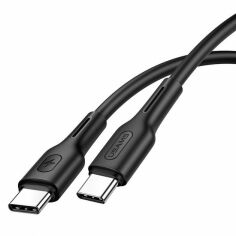 Акція на Usams Cable USB-C to USB-C Pd 100W 1.2m Black (US-SJ459) від Stylus