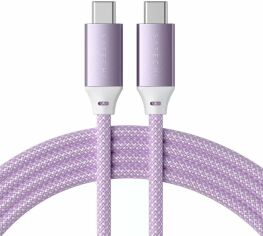 Акция на Mcdodo Cable USB-C to USB-C 100W 2m Purple от Stylus