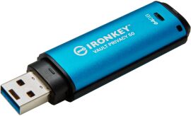 Акція на Kingston 64GB IronKey Vault Privacy 50 Blue Usb 3.2 (IKVP50/64GB) від Stylus