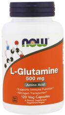 Акция на Now Foods L-Glutamine 500 mg 120 caps L глютамин от Stylus