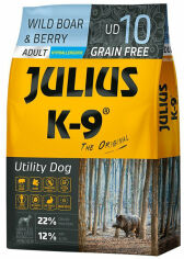 Акція на Беззерновой сухой корм Julius-K9 Dog Food Utility Dog Adult Wild Boar & Berry Кабан и Ягода для собак 10 кг (5998274311180) від Stylus