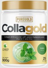 Акція на Pure Gold Protein CollaGold Коллаген со вкусом мохито 300 грамм від Stylus