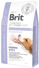 Акция на Сухой корм Brit Gf Veterinary Diet Gastrointestinal для собак при заболеваниях желудочно-кишечного тракта с селедкой, лососем, горохом 2 кг (8595602528141) от Stylus