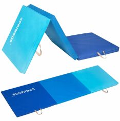 Акция на Мат гимнастический складной Springos 180 x 60 x 5.5 cм Blue (FA0063) от Stylus