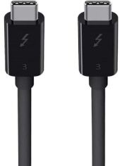 Акция на Belkin Cable USB-C to USB-C Thunderbolt 3 40Gbps 0.8m Black (F2CD084bt0.8MBK) от Stylus