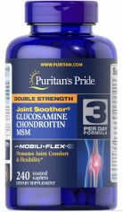 Акція на Puritan's Pride Double Strength Glucosamine, Chondroitin & Msm 240 caps (PTP-27814) від Stylus