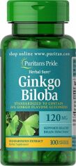 Акція на Puritan's Pride Ginkgo Biloba 120 mg 100 caps від Stylus