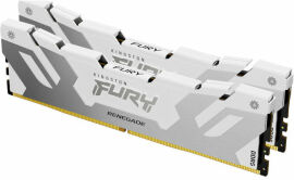 Акция на Kingston Fury 64 Gb (2x32GB) DDR5 6400 MHz Renegade Silver/White (KF564C32RWK2-64) от Stylus
