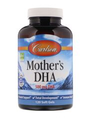 Акция на Carlson Labs Mother's DHA, 500 mg, 120 Soft Gels (CAR-01561) от Stylus