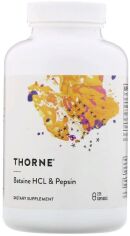 Акція на Thorne Research, Betaine Hcl & Pepsin, 225 Capsules (THR-41502) від Stylus