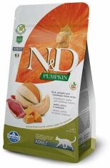 Акция на Сухой корм для котов Farmina N&D Grain Free Pumpkin Duck & Cantaloupe Adult с уткой и тыквой 1.5 кг (168,805) от Stylus