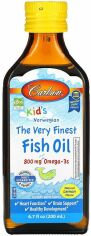 Акція на Carlson Labs Kid's The Very Finest Fish Oil 6.7 fl oz (200 ml) Natural Lemon Flavor Рыбий жир для детей, натуральный лимонный вкус від Stylus