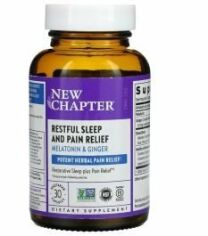 Акция на New Chapter Restful Sleep + Pain Relief Спокойный безболезненный сон 30 вегетарианских капсул от Stylus