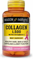 Акция на Mason Natural Collagen 1500 + Vitamin C Коллаген с витамином С 120 капсул от Stylus