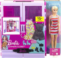Акция на Игровой набор Barbie Переносной шкаф с куклой Барби (HJL66) от Stylus