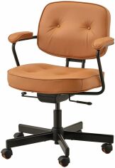 Акция на Офисный стул ІКЕА Alefjall Золотисто-коричневый Grann (40419982) от Stylus