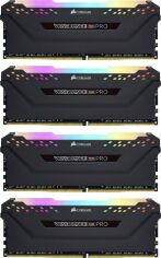Акція на Corsair 32 Gb (4x8GB) DDR4 3200 MHz Vengeance Rgb Pro Black (CMW32GX4M4C3200C16) від Stylus