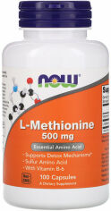Акция на Now Foods L-Methionine, 500 mg, 100 Capsules (NOW-00117) от Stylus