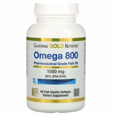 Акція на California Gold Nutrition Omega 800 Омега-3 90 желатиновых капсул від Stylus