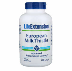 Акция на Life Extension European Milk Thistle 120 Softgels Расторопша от Stylus
