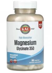 Акция на Kal Magnesium Glycinate Магний глицинат 350 мг 160 вегетарианских капсул от Stylus