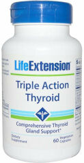 Акция на Life Extension Triple Action Thyroid 60 Veggie Caps Поддержка щитовидной железы: тироид тройного действия от Stylus