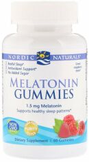Акция на Nordic Naturals Melatonin Gummies, Raspberry, 1.5 mg, 60 Gummies (NOR30188) от Stylus