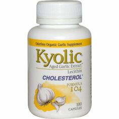 Акция на Kyolic Aged Garlic Extract with Lecithin Cholesterol Formula 104 Экстракт чеснока с лецитином 100 капсул от Stylus