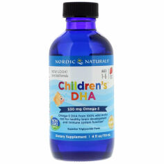 Акция на Nordic Naturals Children's Dha 530 mg 4 fl oz (119 ml) Strawberry Рыбий жир (жидкий) для детей со вкусом клубники от Stylus