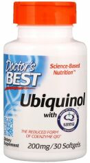 Акція на Doctor's Best, Ubiquinol with Kaneka, 200 mg, 30 Softgels (DRB-00274) від Stylus
