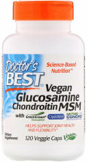 Акция на Doctor's Best, Vegan Glucosamine Chondroitin MSM, 120 Veggie Caps (DRB-00500) от Stylus