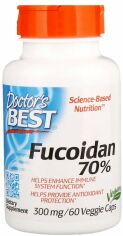 Акция на Doctor's Best Best Fucoidan 70% 60 Veggie Caps Фукоидан 70% от Stylus