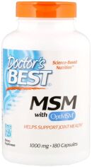 Акция на Doctor's Best, Msm with OptiMSM, 1,000 mg, 180 Capsules (DRB-00064) от Stylus