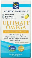 Акція на Nordic Naturals Ultimate Omega, Lemon Flavor, 1000 mg, 60 Softgels (NOR01797) від Stylus