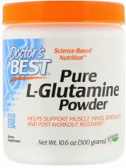 Акция на Doctor's Best, Pure L-Glutamine Powder, 10.6 oz (300 g) (DRB-00491) от Stylus