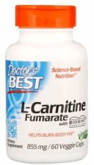 Акция на Doctor's Best Best L-Carnitine Fumarate 855 mg 60 Veggie Caps Л-карнитин фумарат от Stylus