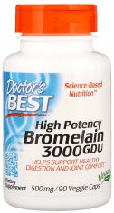 Акция на Doctor's Best Bromelain 3000 GDU, High Potency, 500 mg, 90 Veggie Capsules (DRB00215) от Stylus