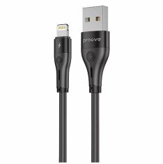 Акція на Proove Usb Cable to Lightning Soft Silicone 2.4A 1m Black від Stylus