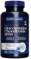 Акція на Earth‘s Creation Glucosamine, Chondrotin, Msm Глюкозамин, Хондроитин, МСМ 60 таблеток від Stylus
