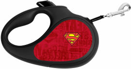Акция на Поводок-рулетка Waudog Design с рисунком "Супермен Лого Красный" до 15 кг, 5 м черный (8124-1007-01) от Stylus