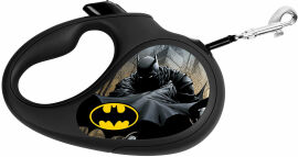 Акція на Поводок-рулетка Waudog Design с рисунком "Бэтмен Черный" до 25 кг, 5 м черный (8125-1001-01) від Stylus