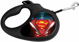 Акция на Поводок-рулетка Waudog Design с рисунком "Супермен Лого" до 12 кг, 3 м черный (8123-1012-01) от Stylus