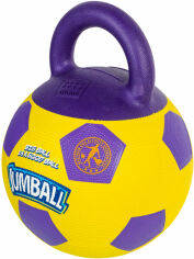 Акция на Игрушка для собак Мяч футбольный с ручкой GiGwi Ball резина 26 см (75366) от Stylus