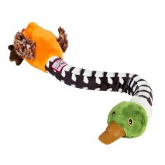 Акція на Игрушка для собак GiGwi Crunchy Утка с хрустящей шеей и пищалкой текстиль, резина, пластик 54 см (75025) від Stylus
