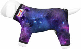 Акция на Дождевик для собак WAUDOG Clothes рисунок NASA21 S40 обхват груди 56-59 см обхват шеи 37-40 см от Stylus