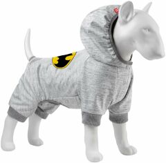 Акция на Комбинезон для собак Waudog Clothes, рисунок Бэтмен лого софтшелл, L50, B 65-72 см, С 42-48 см от Stylus