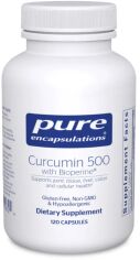 Акция на Pure Encapsulations Curcumin 500 with Bioperine Куркумин 500 с биоперином 120 капсул от Stylus